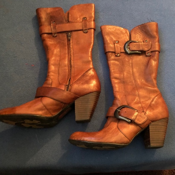 Born Shoes Born Boots With Buckle Accent In Brown Poshmark
